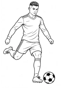 Desenhos do Cristiano Ronaldo para Imprimir e Colorir - educação infantil (página 1)